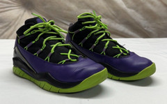 Nike Air Jordan Prime Flight Black Purple Pink Lime Size 6