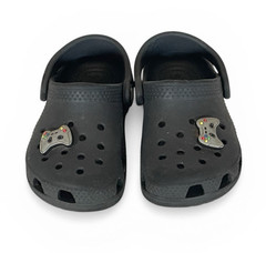Crocs Boys Xbox Classic Clogs Toddler Size C7 Black Controller Inspired Charm