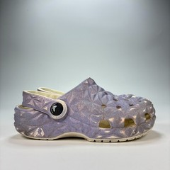 Crocs Classic Geometric Clog Lilac Purple Slip On Sandal 209693 Youth Size 12