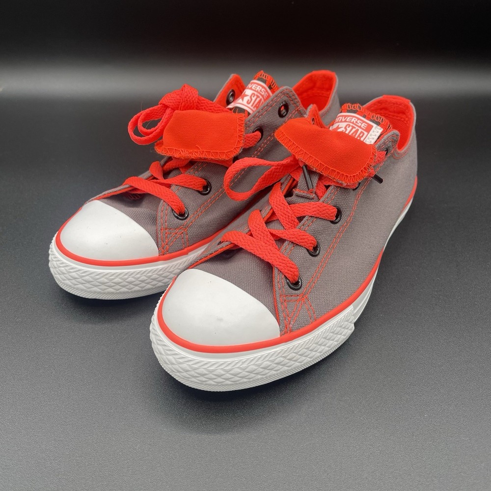 Converse Double Tongue Grey Orange Animal Print