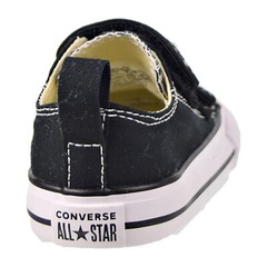 Converse Chuck Taylor All Star Ox Hook And Loop Toddler Shoes Black 7V603