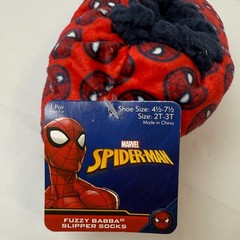 Marvel Red Spider-Man Plush Slippers 2T-3T NEW