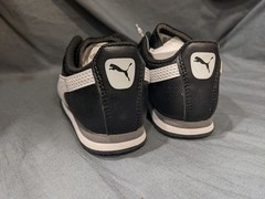 Puma Toddlers Roma Basic Inf Sneakers Lace Up Black/white Size 9 NEW IN BOX!