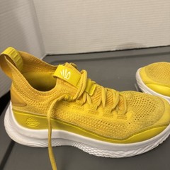 Under Armour Curry Flow 8 Yellow Youth Size 7y Basketball Shoes Used!!!