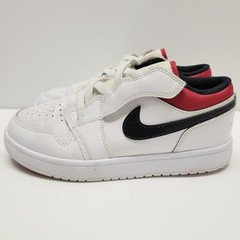 Air Jordan 1 Low GS Size 3y Boys White/Gym Red-Black BQ6066-118 *Read*