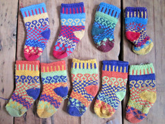 Solmate Firefly Mismatched with Love Baby Toddlers Hippy Colorful Knit Cotton