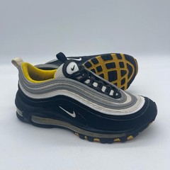 Nike Air Max 97 GS 921522-005 Youth Size 4.5Y Running Shoes Black Yellow Sneaker