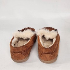 J.Crew Crewcuts Suede Faux Shearling Moccasins Slip On Loafers Toddler 5 Brown