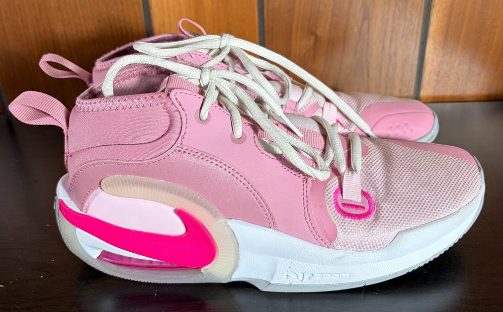 Nike Air Zoom Crossover 2 Elemental Pink Youth Girls Sz 5.5Y Basketball EUC
