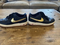 Nike Air Force 1 Low USA Olympic 2012 Navy Gold Size 7 Youth 7Y Rare