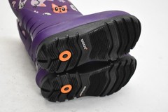 Bogs Boots Kids Size 8 Purple Neo-Classic Kitty Cat Print Insulated Snow