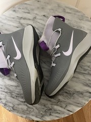 Nike Binzie Waterproof Rain Boots Sneakers Youth Size 3y Gray Purple BQ5381-003