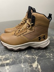 Size 4 (GS) – Under Armour Stellar G2 High Utility Light Brown