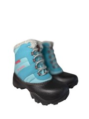 Columbia Youth Bugaboot Plus IV Omni-Heat Boot- Blue/Black Girls Size 1Y