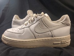 Nike Force One 1 GS Low Triple White KIDS 2Y