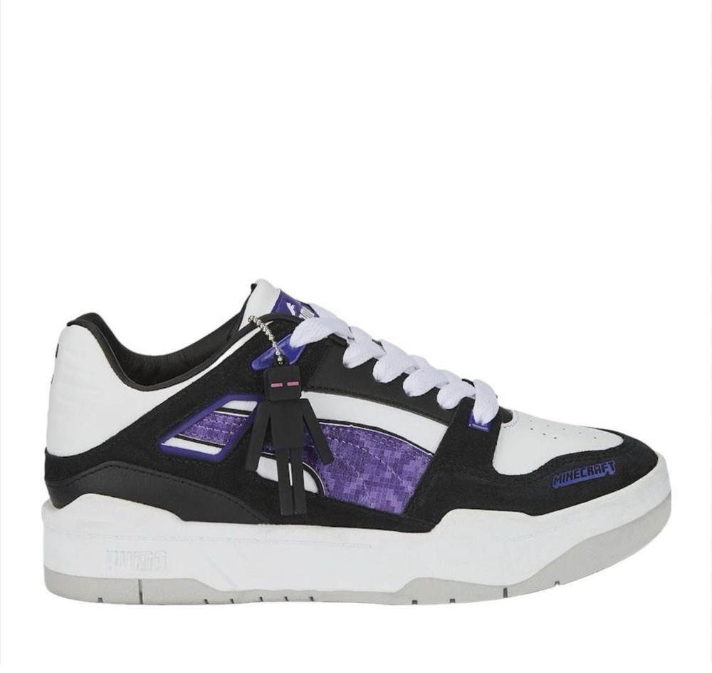 PUMA Minecraft x Slipstream Sneakers Black White 386128-02 Big Kids Size 6 NEW