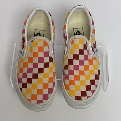 VANS Off the Wall Rainbow Checkerboard Shoes Kids Unisex Youth Size 13 Skater