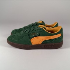 Size 12C- Puma Palermo PS Green Orange Unisex Kids New