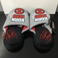 Marvel Spider-Man Born Hero Kids Slip On Slippers Size US 11 / EU 28