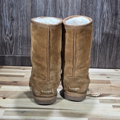 Koolaburra by UGG Victoria Chestnut Suede Faux Fur Boots Kids Size 2 1020172