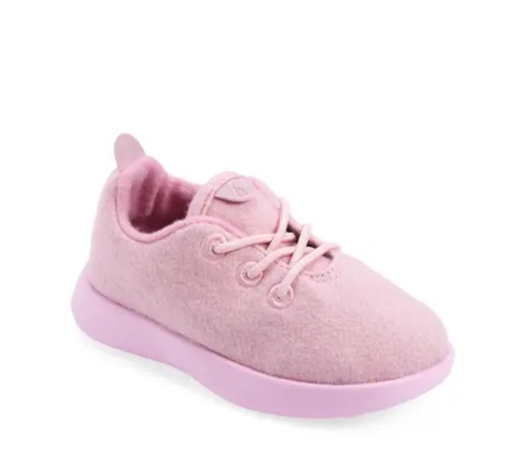 NEW Allbirds Smallbirds Wool Runner Shoes – Light Pink – Kids Size Y2