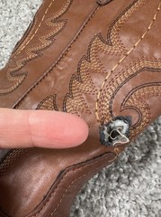 Roper Little Kid Texson Boot Brown Western Cowboy Size 2 – Flaws Read