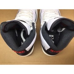 Nike Air Jordan 2 Retro Python White Gray Red 5Y Womens 6.5 NM