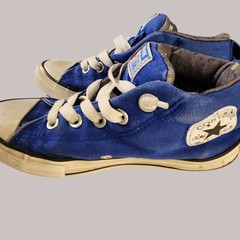 Vintage sneakers Converse All Star Blue High-Top Classic Canvas Youth Shoes