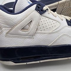 Jordan Air Jordan 4 Retro Shoes Youth Size 6.5Y Legend Blue Leather Retro Vtg