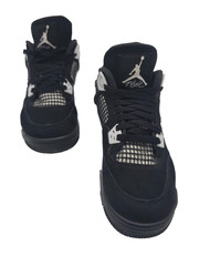 Air Jordan 4 Retro FQ8213-001 Youth 7 Sneakers White Thunder Basketball Shoes