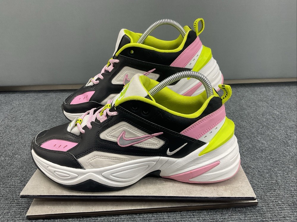 Nike M2K Tekno Black Pink Volt CI5772-001 Youth 9.5 Women’s Size 11