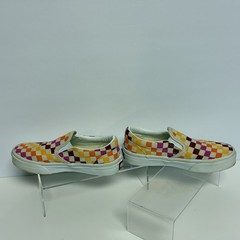 VANS Off the Wall Rainbow Checkerboard Shoes Kids Unisex Youth Size 13 Skater