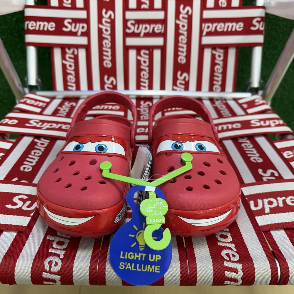 Cars Lightning McQueen Crocs Size J1/1y