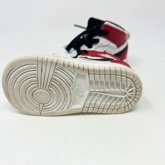 Nike Air Jordan 1 One Mid White Black Gym Red Chicago 4C 2018