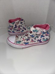 Converse Youth CTAS 1V HI Pink Unicorn Sneakers A01673F Girls Size 3