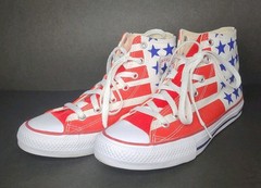 Converse Chuck Taylor All Star High Top USA Flag Sneakers Unisex Junior Size 4
