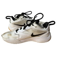 Nike Air Zoom Hyperace 3 White Black Gum Volleyball Shoes FQ7074-101 Kids 4.5