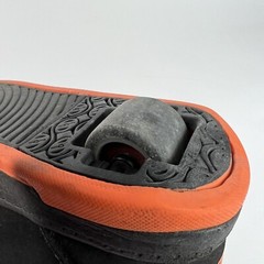 Heelys Propel 2.0 Skate Sneaker Unisex Youth 5 Womens 6 Black Orange Shoe Lace