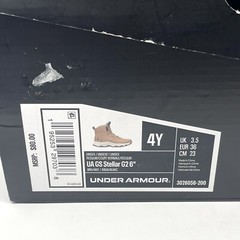 UNDER ARMOUR GS Stellar G2 6″ Hiking Tactical Boots YOUTH SIZE 4Y Brown White