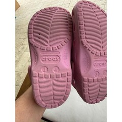 Crocs Classic Clog Pink Glitter Sparkle Slip On Shoes Kids Junior Size J4