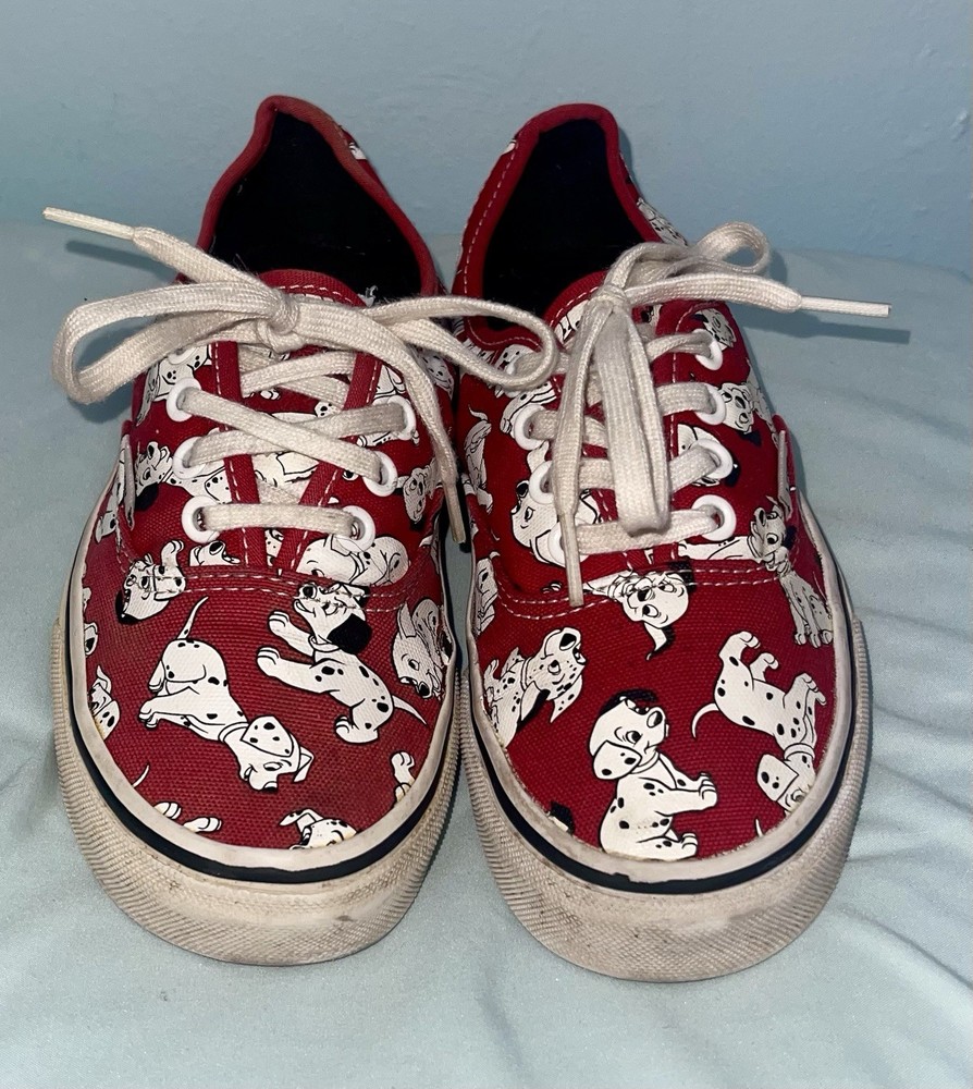 Vans 101 Dalmations x Disney Sneakers Boys Sz 4 Women’s 5.5 5 1/2 Shoes 🐶 Dogs