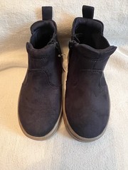 NEW Size 8 Unisex Girl’s Boy’s Zippered Navy Blue Wonder Nation Easy On/Off Boot