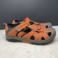 Merrell Hydro Sport Sandals Kids Size 6 Wide Youth Trail Water Shoes Orange Gray
