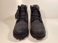 Timberland, 6 In Premium Waterproof Boot, Black Nubuck, Junior’s Size 7, 12907