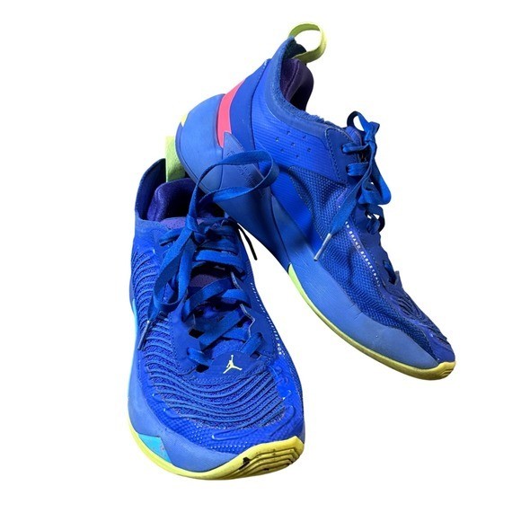 Jordan Luka 1 Illusionist Sneakers Lace Up Low Kicks Shoes Size 6 Blue Lime