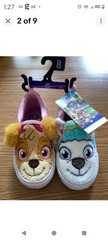 PAW Patrol Skye & Everest Unisex Kids Slip-On Casual Shoes Size 8 Pink/White