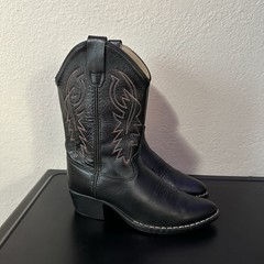 Cody James Boots Youth Size 3 D Black Pre Owned