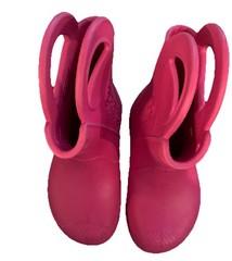 Pink Crocs Muck/Rain Boots Handle It C9 Fall Winter Pull On Lightweight Youth