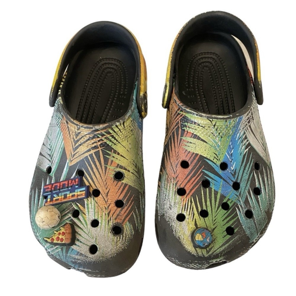 Crocs Multicolor Sandals Slides Palm Tree 1 Kids