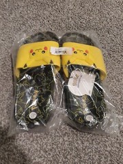 Authentic Official JUNIOR L/XL Pikachu Slides Sandals Slippers Groundup ECPK3015